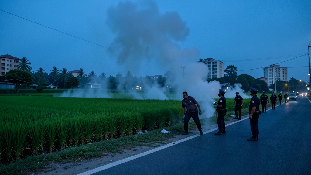 Agentes de tránsito detienen a sospechoso por intento de incendio forestal en Guápulo