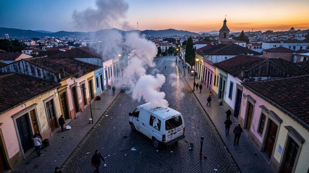 Volcamiento de furgoneta en Quito deja nueve personas afectadas