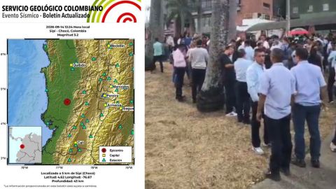 Enjambre sísmico sacude El Chocó colombiano: cuatro sismos mayores a magnitud 4 en una hora