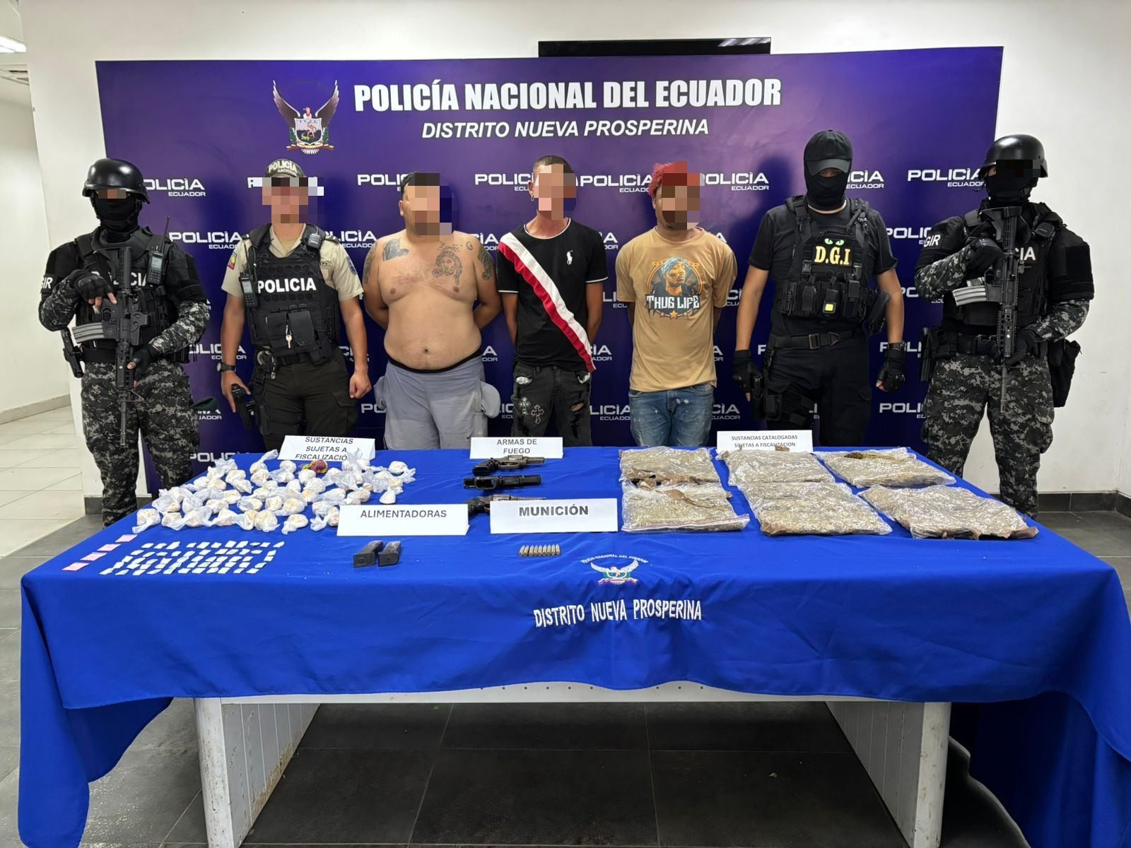 Policía captura a cabecilla de facción de Los Choneros en centro de acopio de armas en Guayaquil