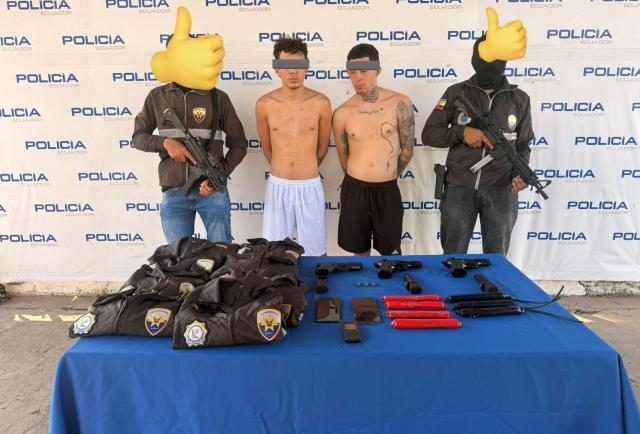 Capturan en Machala a dos presuntos integrantes del Tren de Aragua vinculados a atentado en discoteca