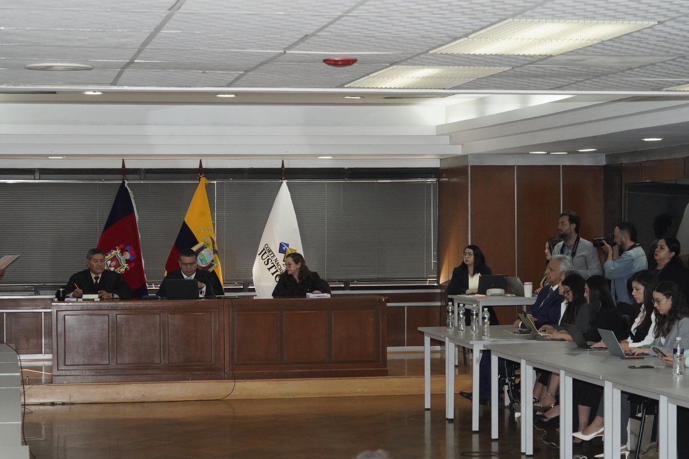 Lenín Moreno asiste a audiencia de sentencia del caso Sinohydro en la Corte Nacional