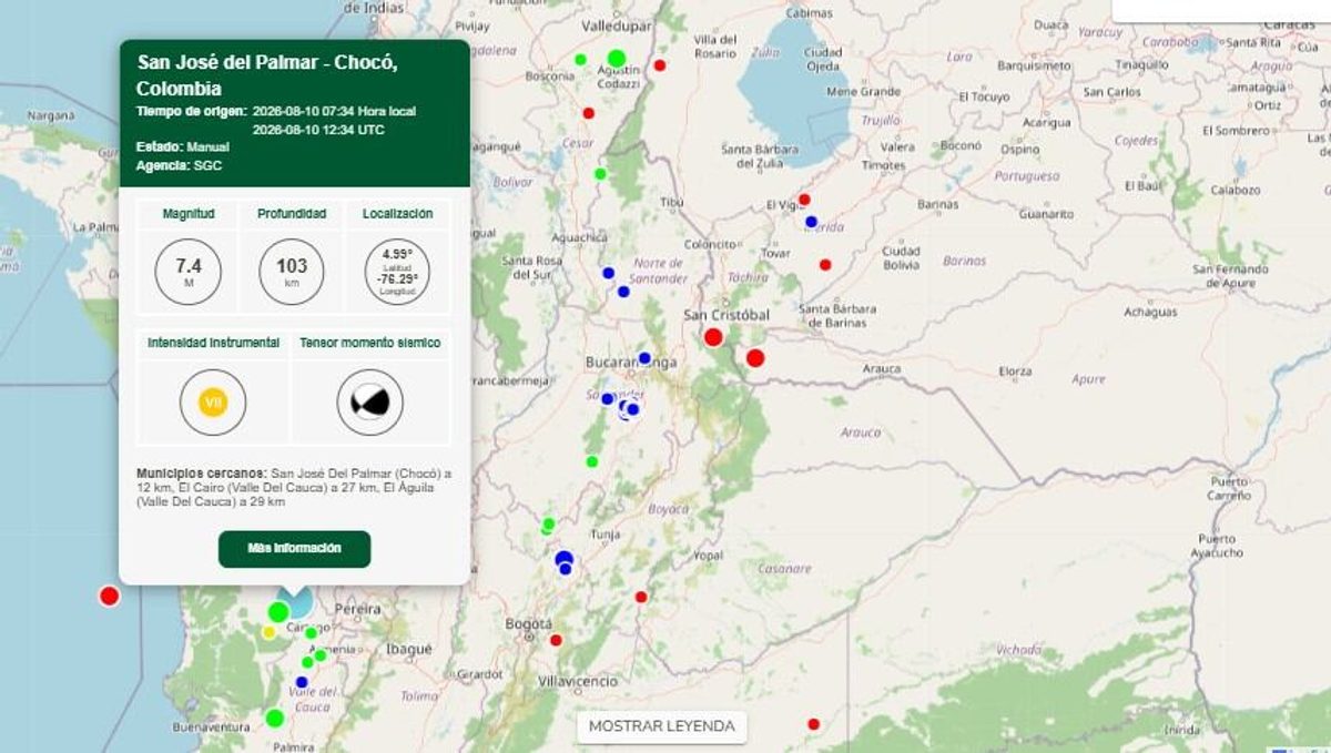 Terremoto de 7,4 grados sacude Colombia; Quibdo, Cali, Pereira y Manizales registran mayores daños