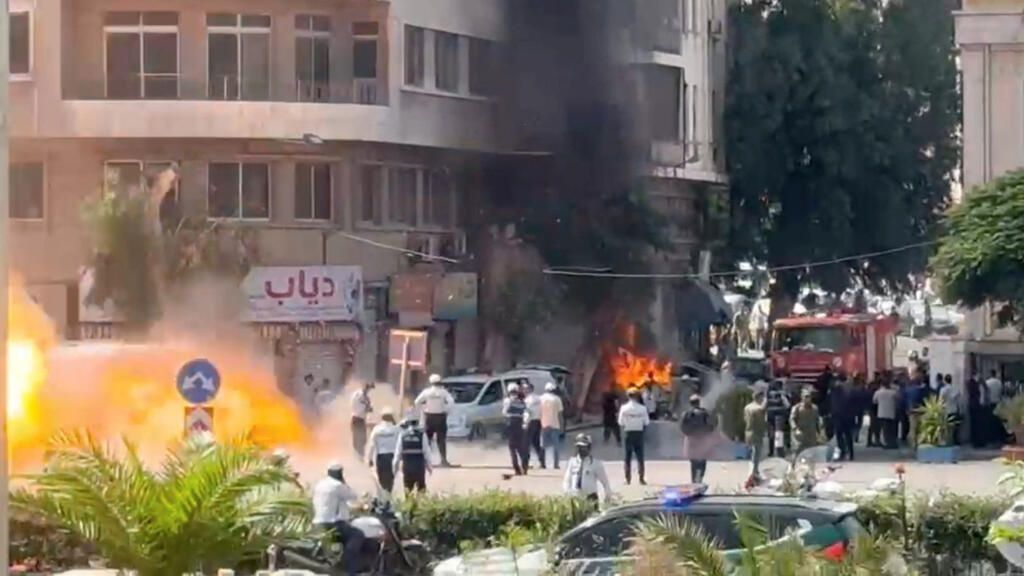 Dos explosiones dejan 18 heridos cerca de la visita oficial de Macron a Siria