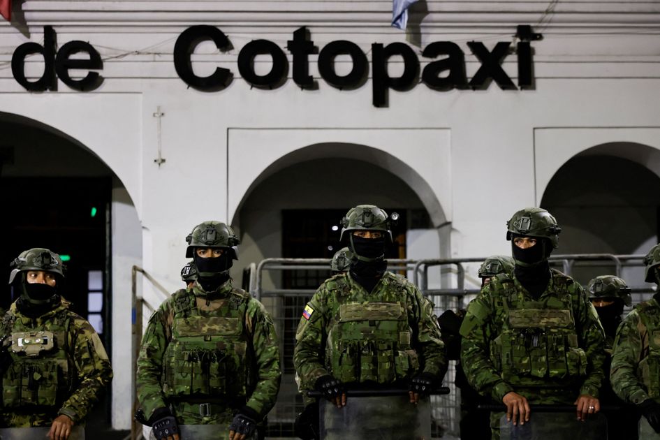 Gobierno de Noboa refuerza seguridad en Cotopaxi tras marcha de transportistas contra el crimen