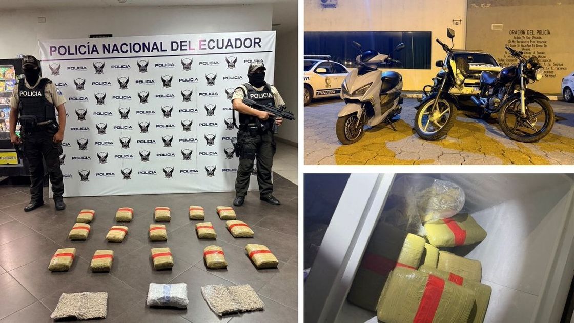Policía incauta droga y motos robadas en Guayaquil tras intento de asesinato