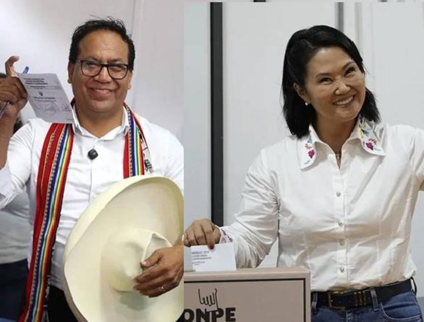 Keiko Fujimori lidera con ventaja sobre Roberto Sánchez en escrutinio de Perú