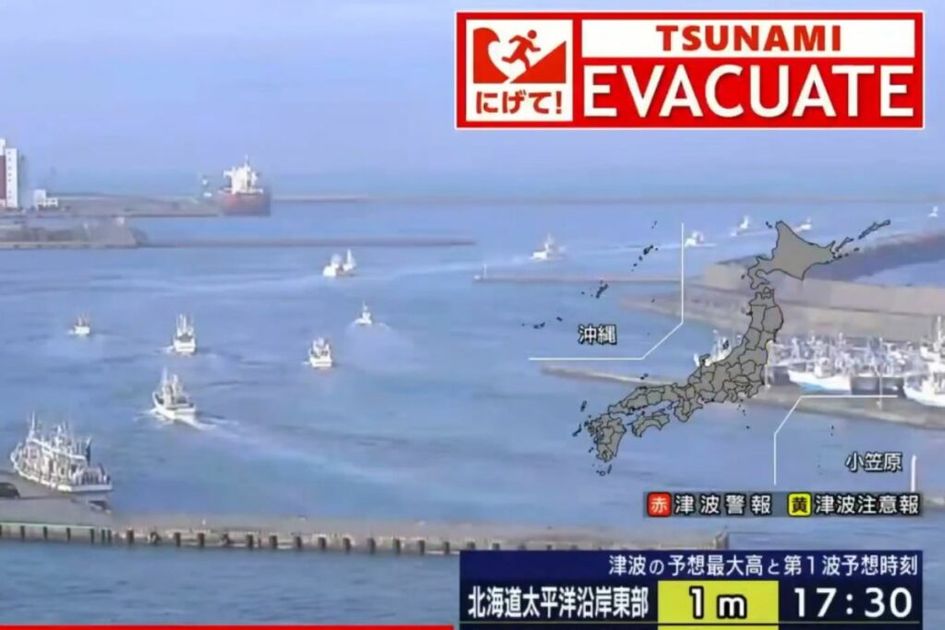 Terremoto de 7.5 sacude Japón y activa alerta de tsunami