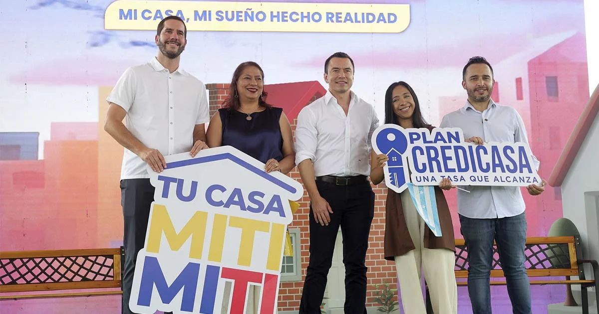 Gobierno de Noboa impulsa Casa100 para garantizar vivienda digna a familias vulnerables