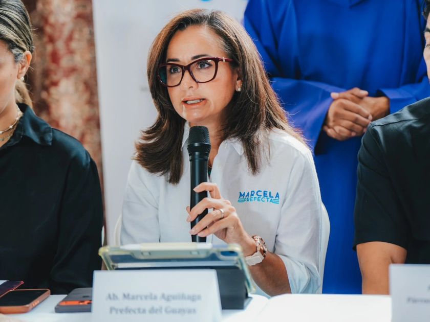 Marcela Aguiñaga debe presentar terna para elegir nuevo funcionario en el Guayas tras renuncia