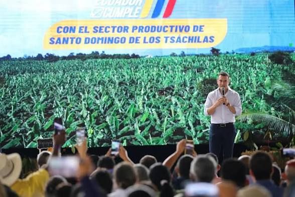 Noboa inicia pagos a productores de arroz que vendieron directamente