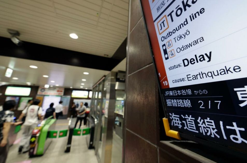 Terremoto magnitud 6,9 sacude Japón y se siente en Tokio