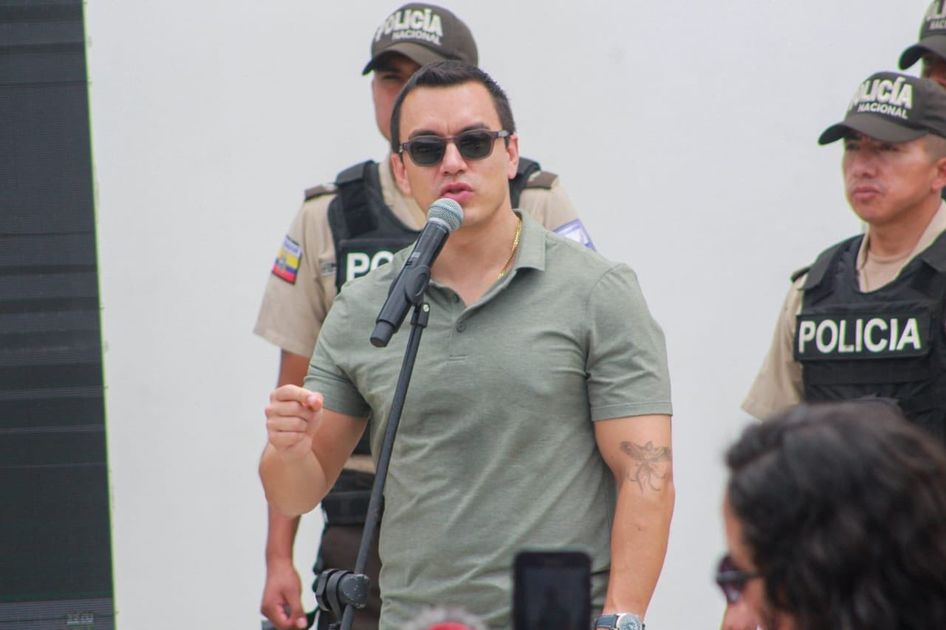 Noboa reporta una reducción del 27% en homicidios y 40% en otros delitos durante marzo