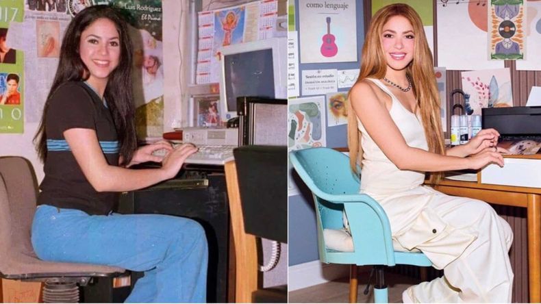 Shakira recrea su icónico meme de 1997 y las redes estallan