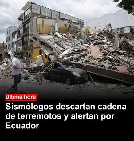 Sismólogos descartan vínculo entre terremotos de Venezuela y Ecuador