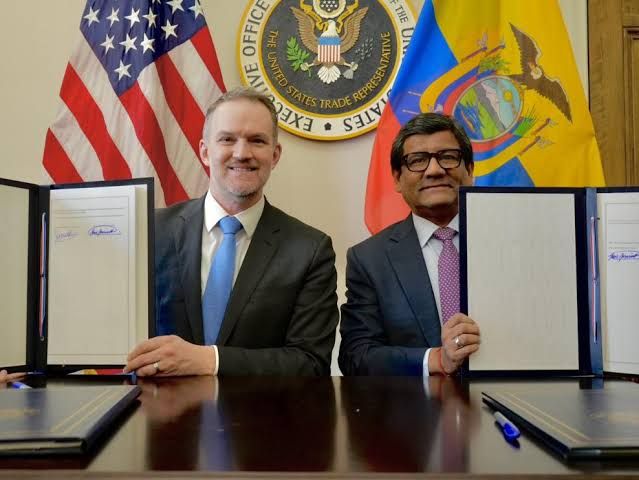 Acuerdo comercial Ecuador-EE.UU. otorgará arancel cero al 24% de exportaciones no petroleras