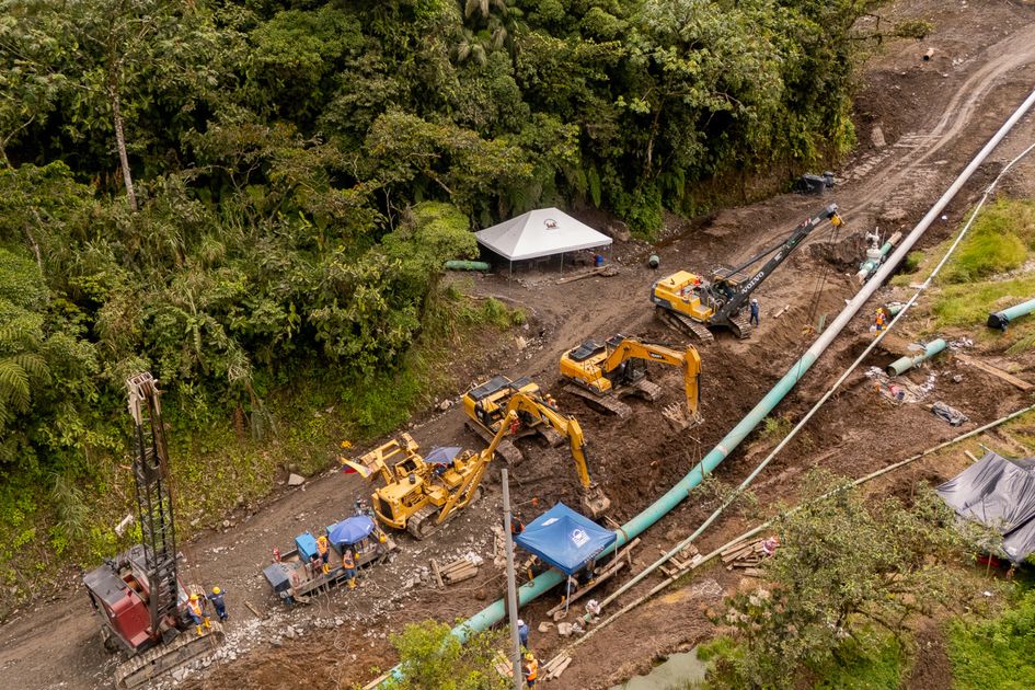 Petroecuador concluye variantes de emergencia de ductos en Napo