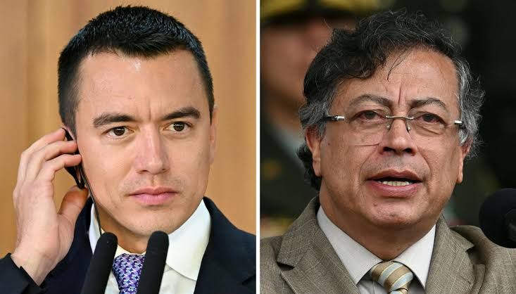 Noboa responde a Petro tras desmentido de cuerpos calcinados en la frontera colombo-ecuatoriana