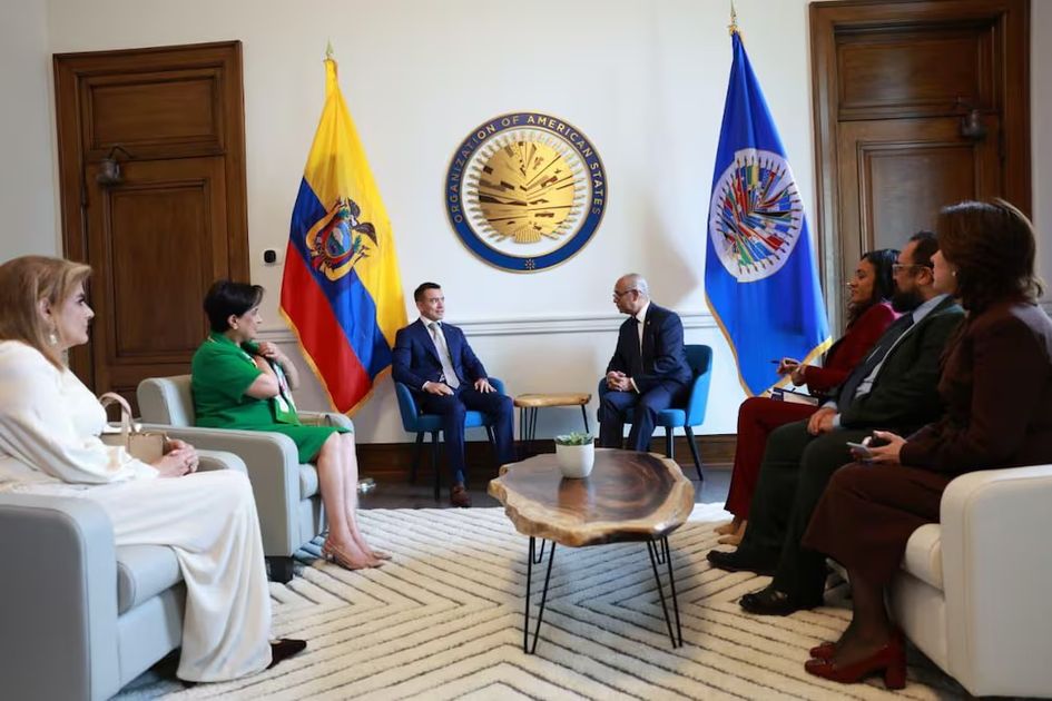 Noboa exige a la OEA mayor cooperación contra el crimen organizado