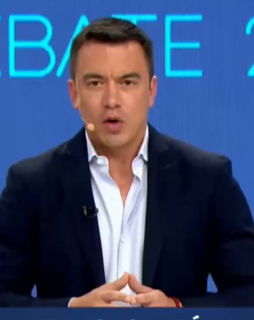🔵 En el debate presidencial, Daniel Noboa responde de manera contundente a Luisa González.