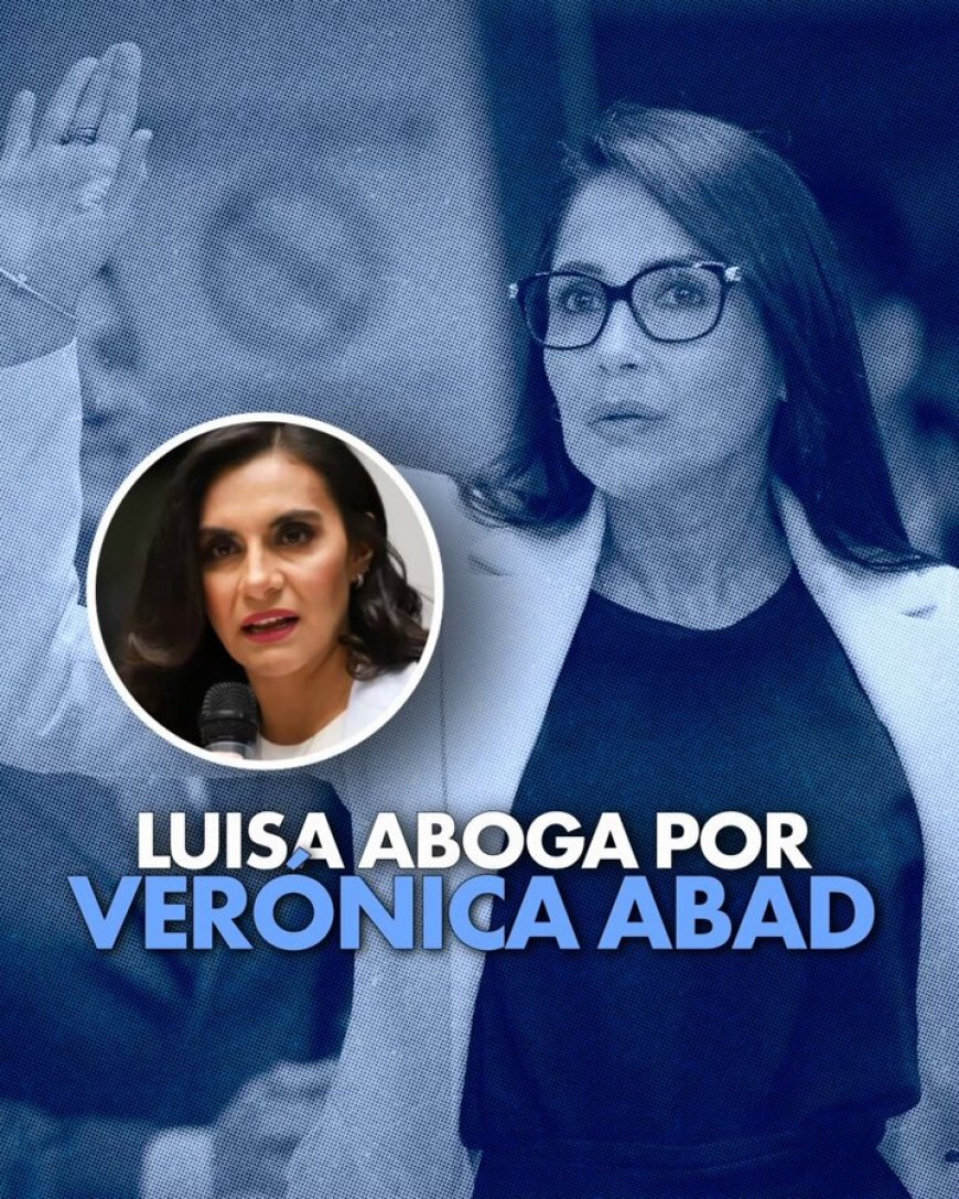 🔵 Luisa González defiende a Verónica Abad en pleno debate
