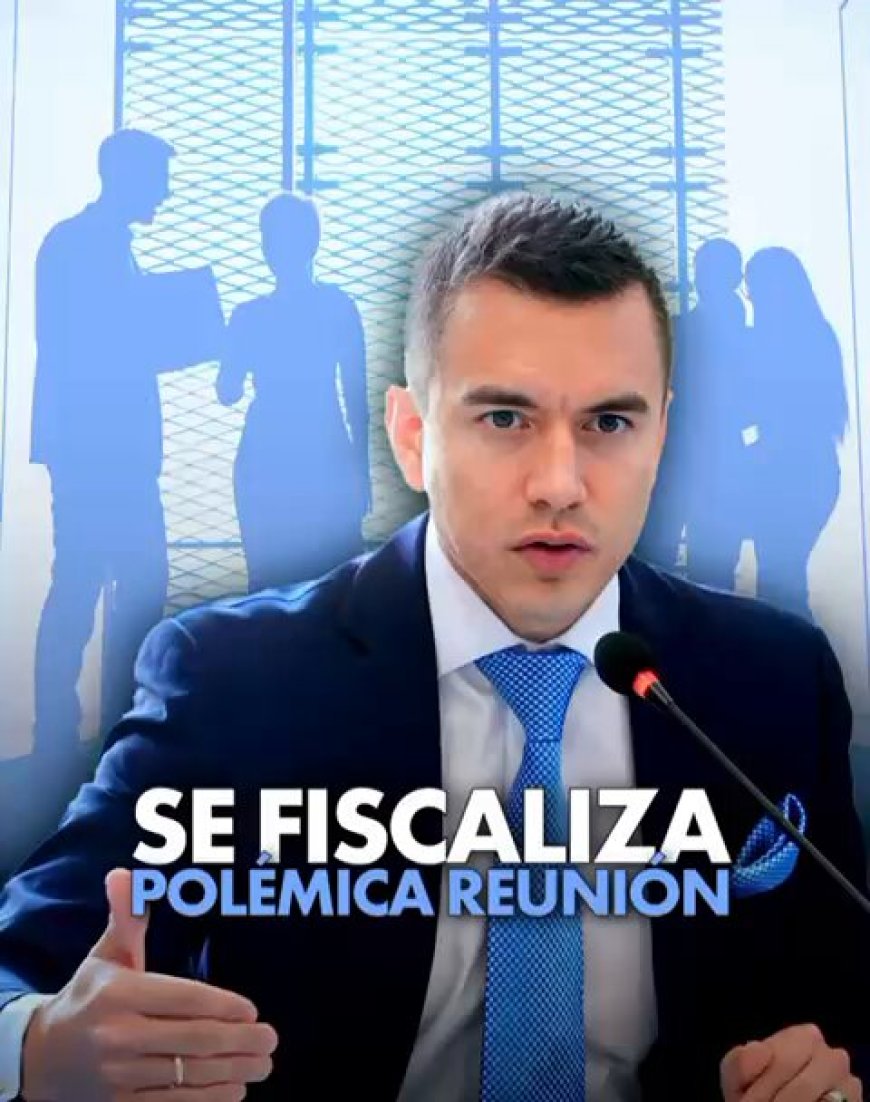 🔵 El presidente Daniel Noboa anunció que se fiscalizará la reciente visita de la Asamblea a Esmeraldas, tras denuncias de que algunos legisladores habrían participado en una celebración privada en lugar de atender la crisis de la provincia.