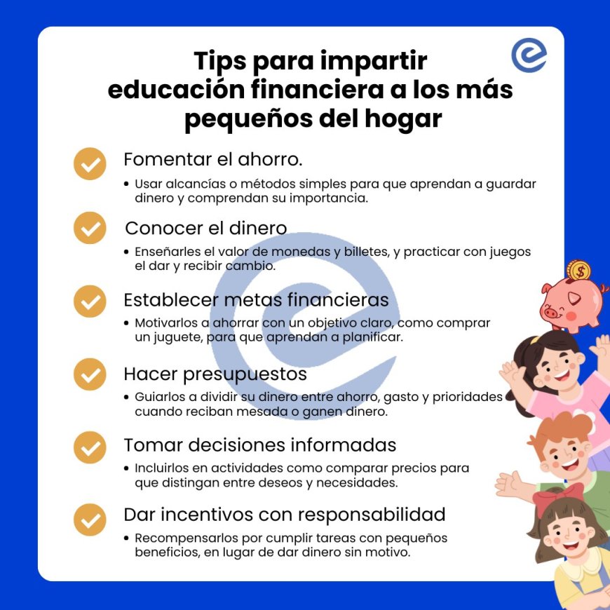 🔵 ¿A qué edad empezar a enseñar sobre el dinero? Desde los 5 años, los niños ya pueden aprender a ahorrar, hacer presupuestos y valorar el esfuerzo detrás de cada compra. Expertas en Ecuador comparten 7 claves para formar adultos responsables desde el hogar. #EducaciónFinanciera
