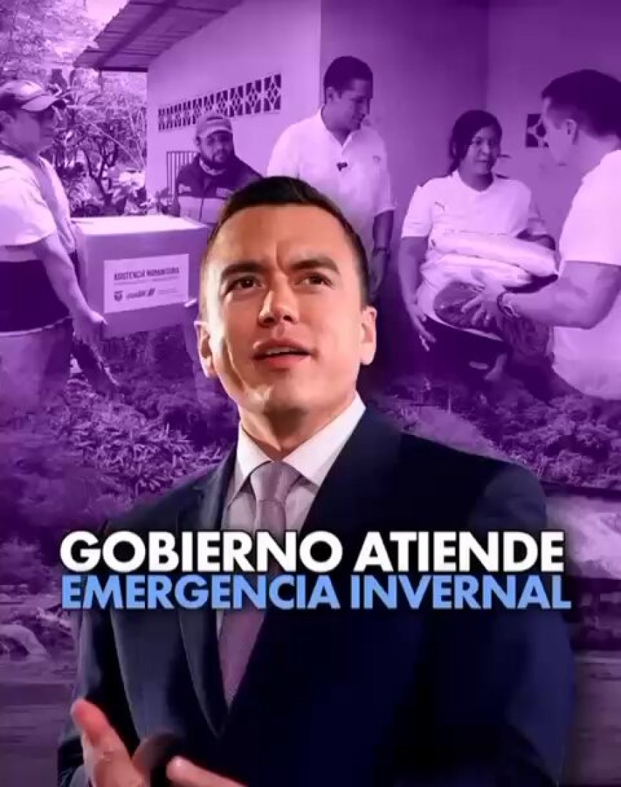 🔵 87 mil kits humanitarios ya han sido entregados en El Oro. El Gobierno mantiene activo su plan de contingencia frente a la temporada invernal.