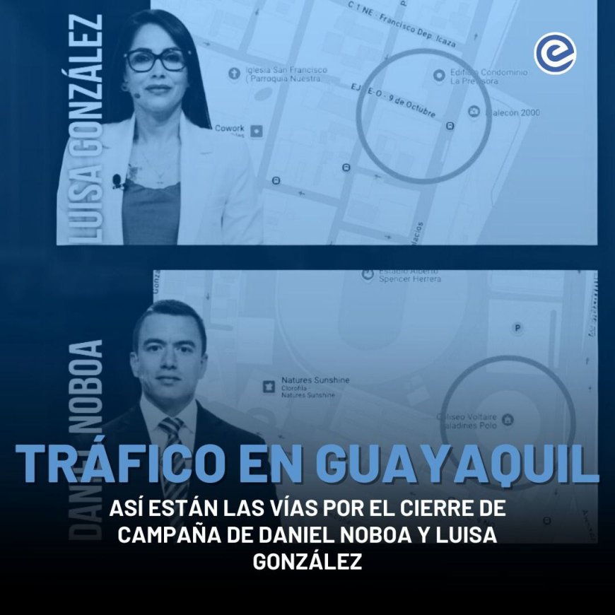 🔵 ¡Ojo con el tráfico este jueves en Guayaquil!