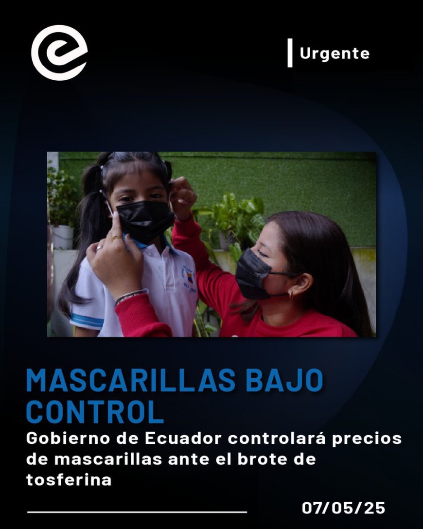 Operativos contra alza de precios de mascarillas en Ecuador