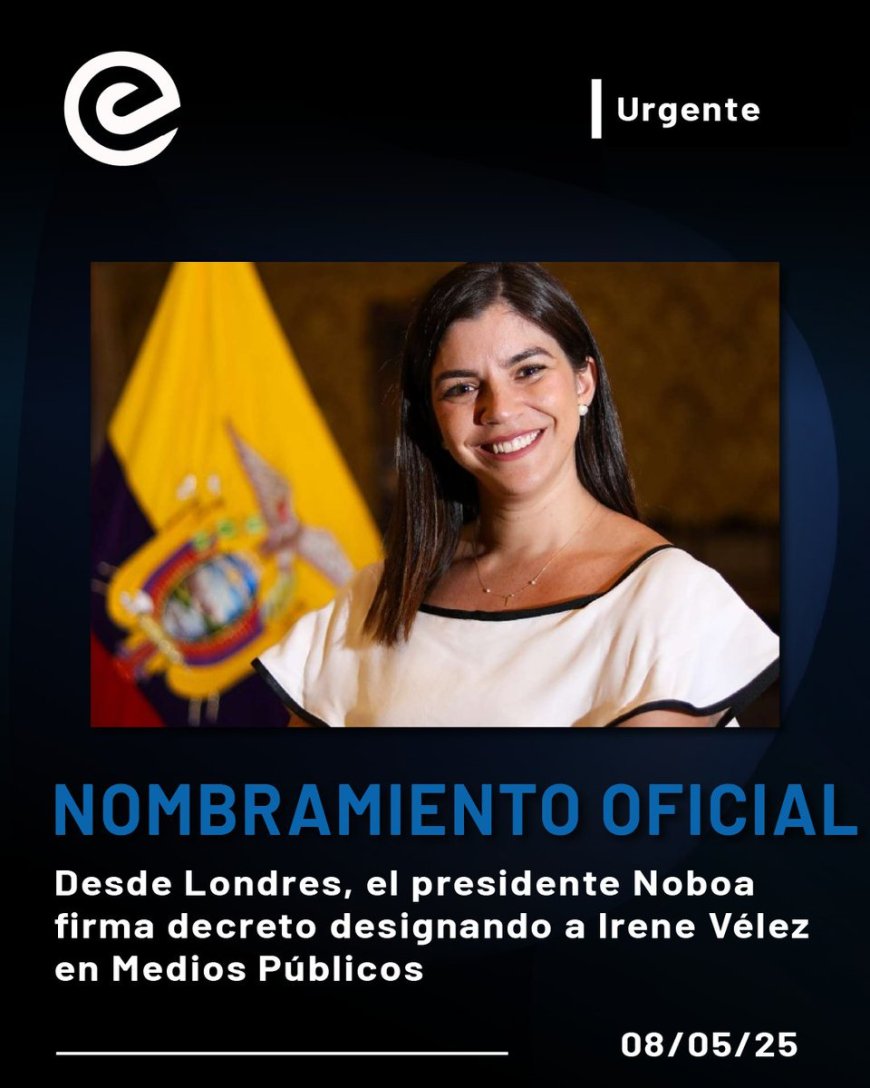 Irene Vélez, nueva delegada del presidente ante Medios Públicos EP