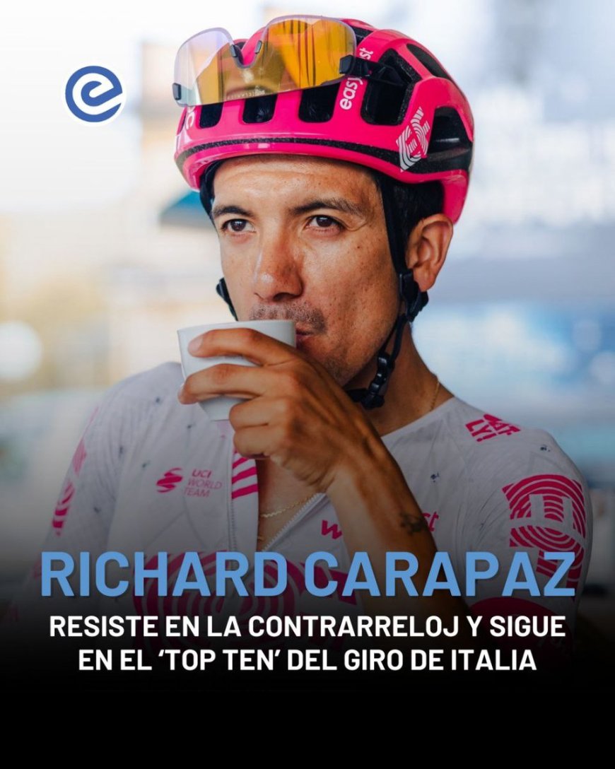 Richard Carapaz se mantiene firme en el Giro de Italia