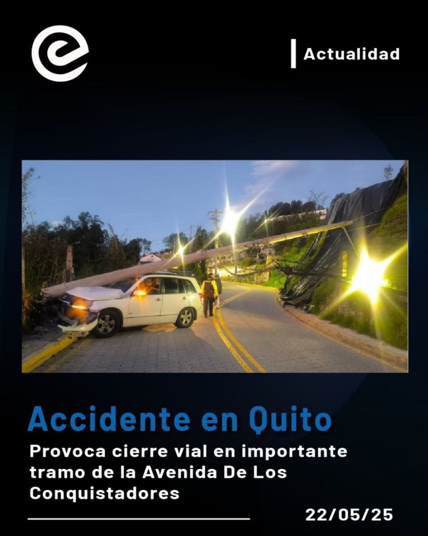Siniestros viales causan congestión en Quito