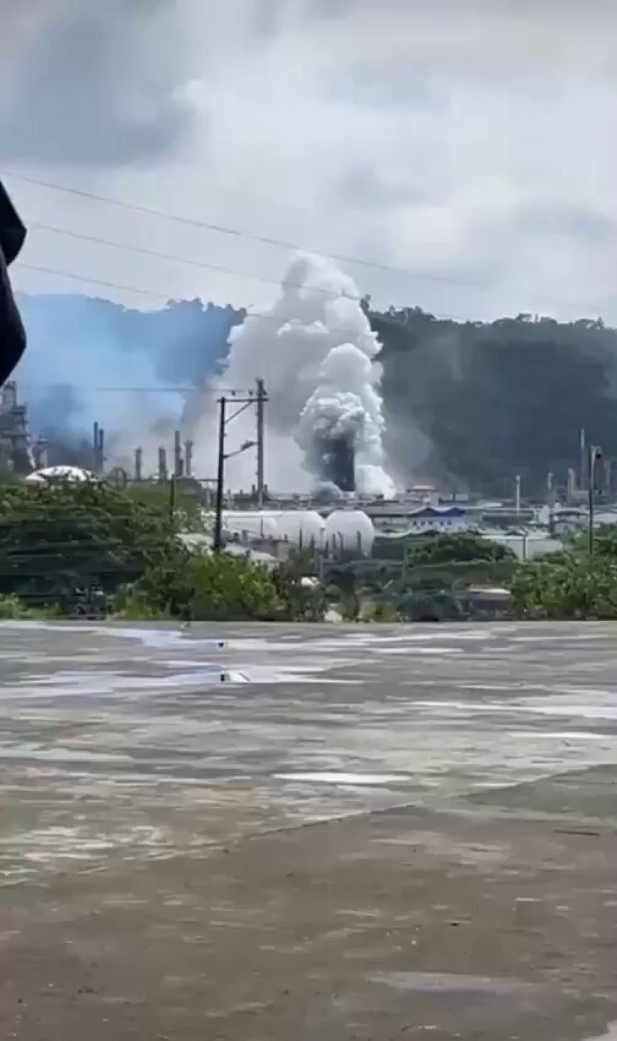 Incendio en la Refinería Esmeraldas