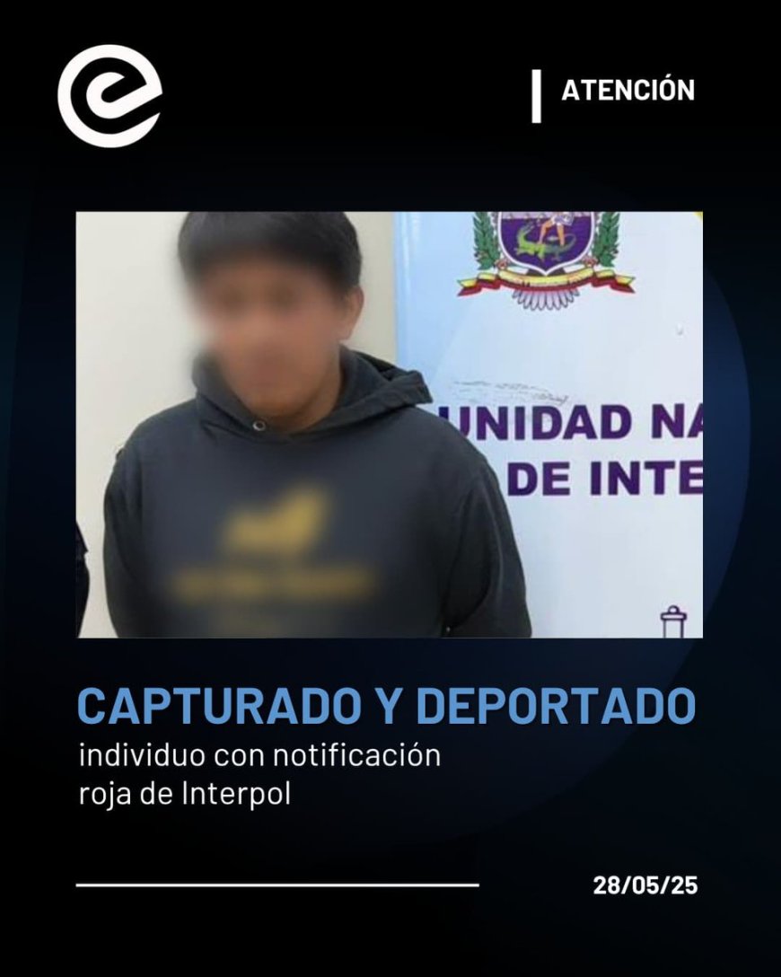 Capturado con Notificación Roja por violación