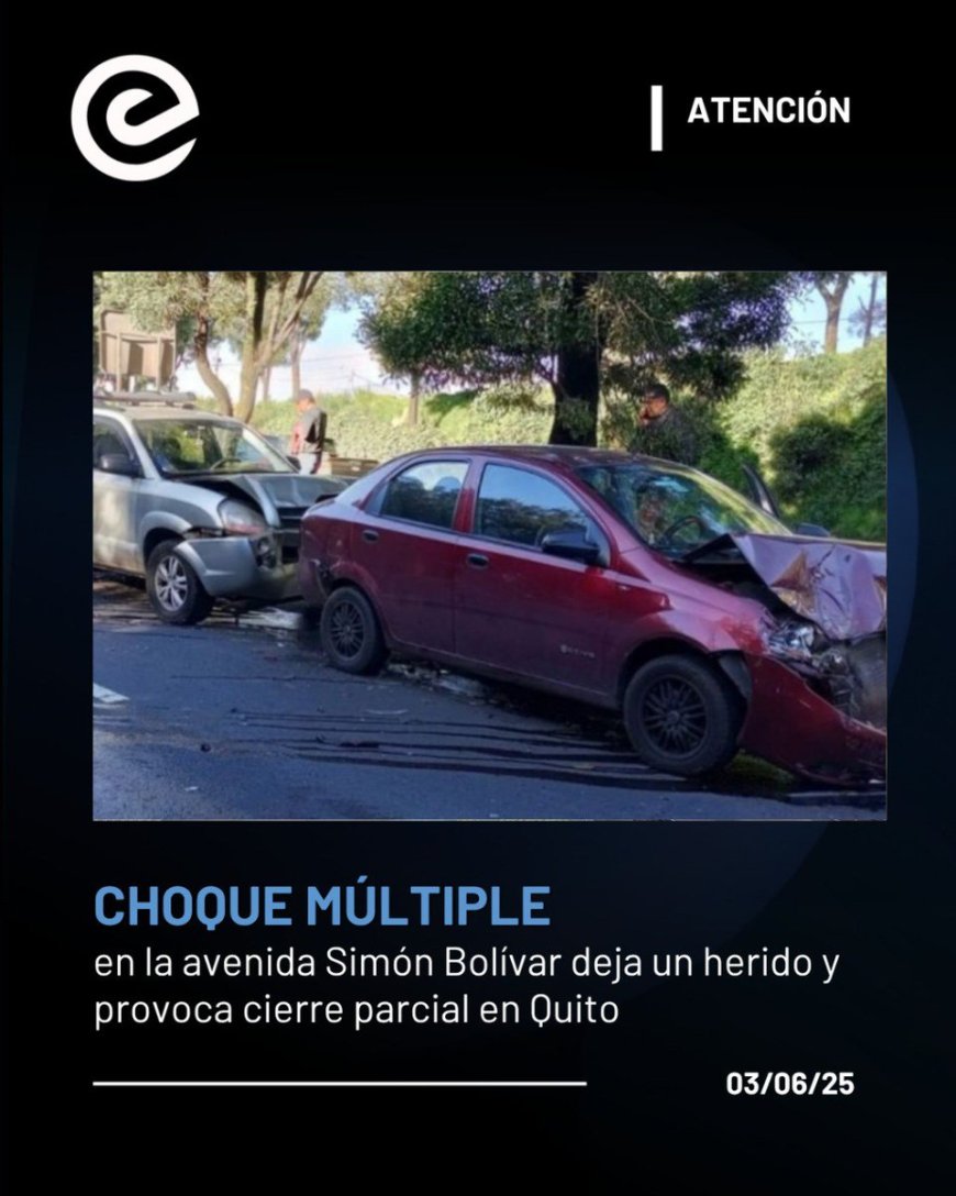 🔵 Accidente múltiple en la Simón Bolívar