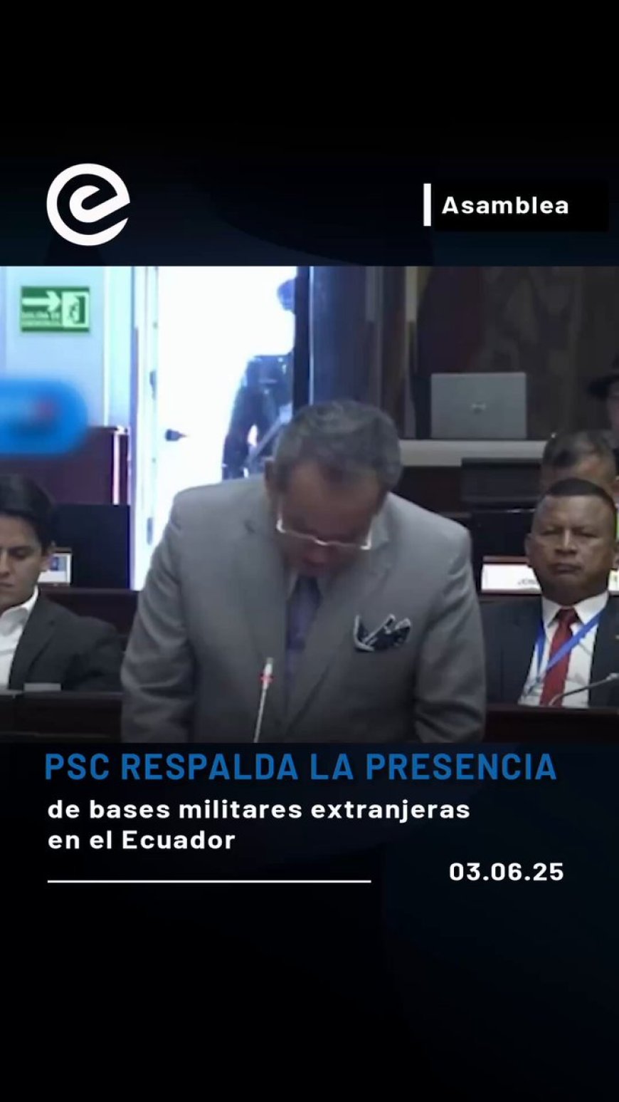 🔵 PSC vota a favor de la presencia de fuerzas extranjeras en Ecuador