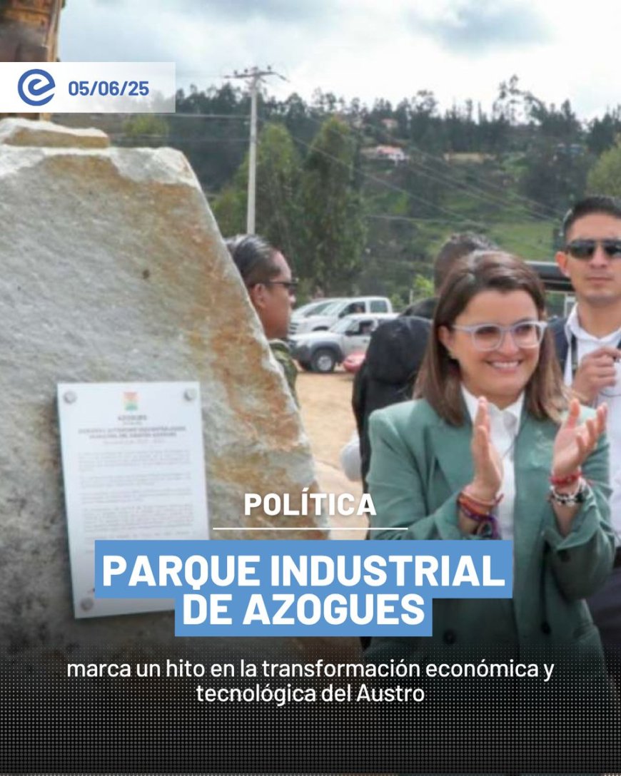 🔵 Con la colocación de la primera piedra del proyecto económico más importante del Austro, el sur del país se perfila como nuevo eje de desarrollo tecnológico y productivo. El proyecto, lo inicio la vicepresidenta María José Pinto. #AustroEcuatoriano #Innovación