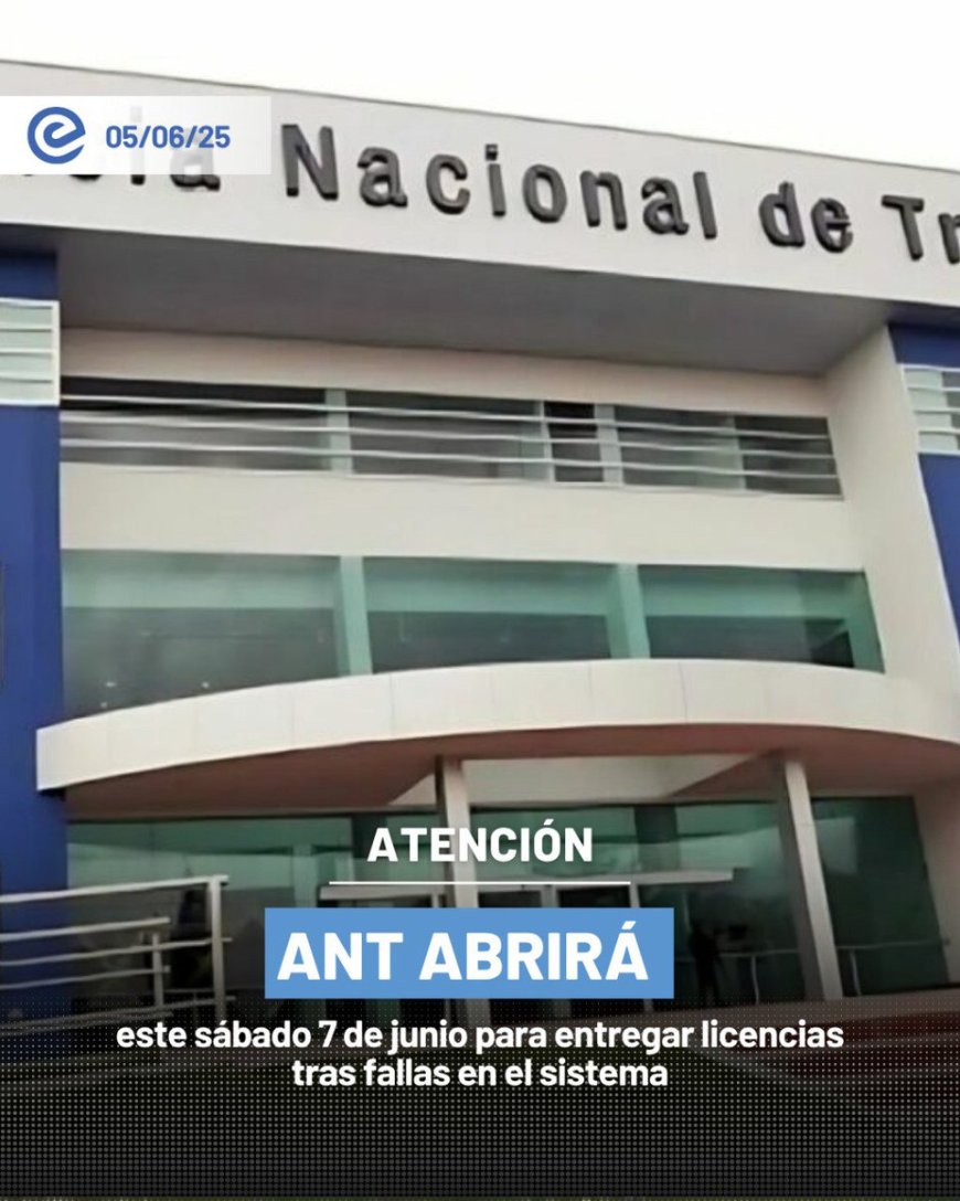 ANT abre oficinas a nivel nacional para entregar licencias pendientes