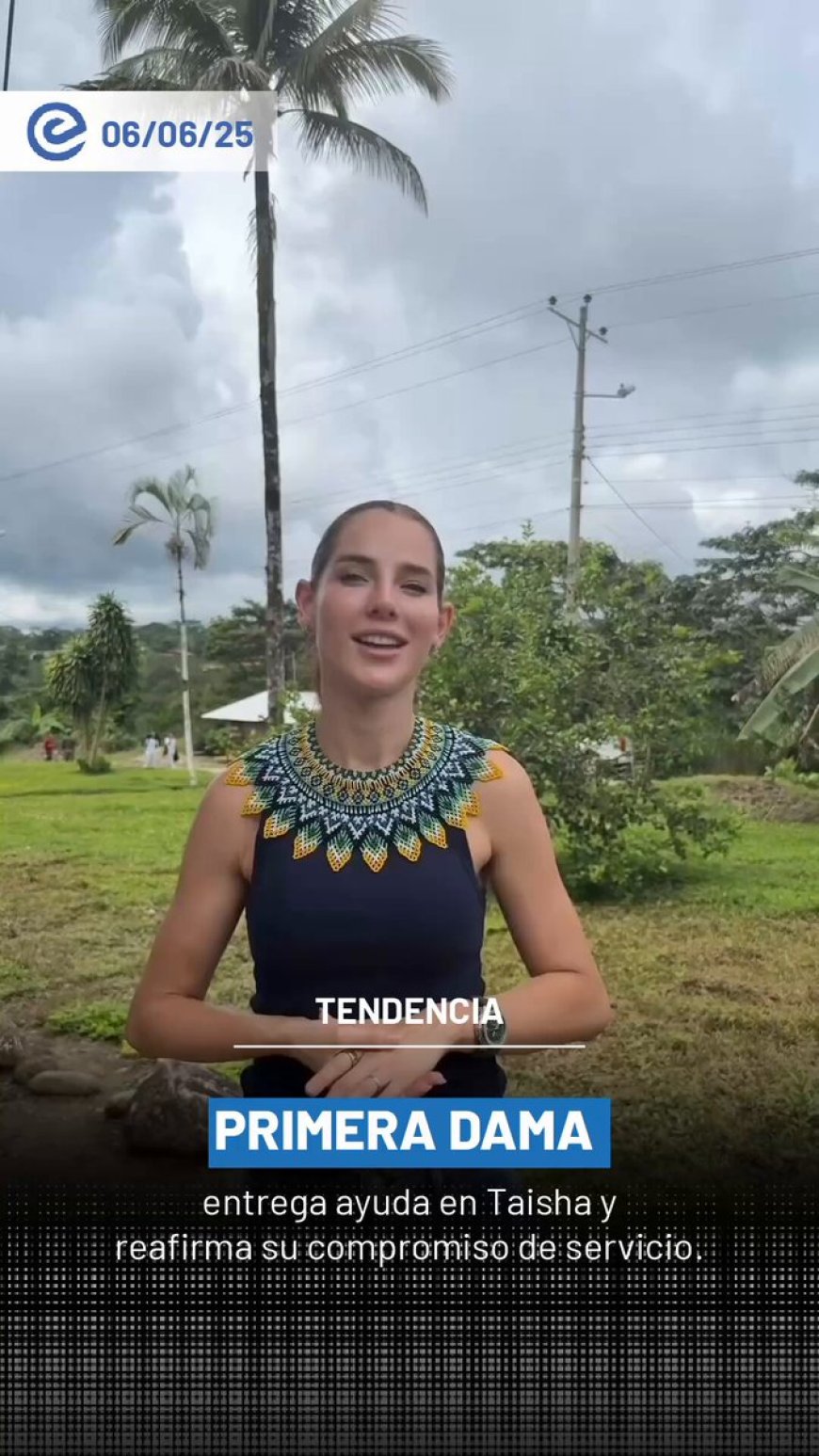 🔵 Lavinia Valbonesi entrega más de 9.000 ayudas humanitarias en Taisha | La Primera Dama visitó comunidades amazónicas y lideró una jornada de atención directa a familias en situación vulnerable. #AyudaHumanitaria #Taisha #PrimeraDama