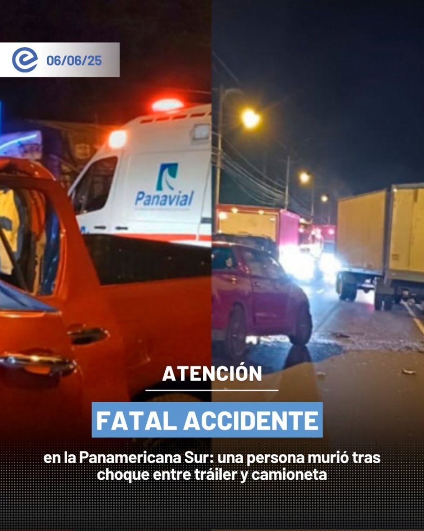 🔵 Fatal accidente en Tambillo | Choque en la Panamericana Sur deja un fallecido