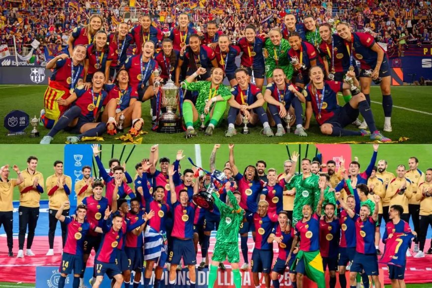 El Barça masculino y femenino logran un histórico doble triplete nacional