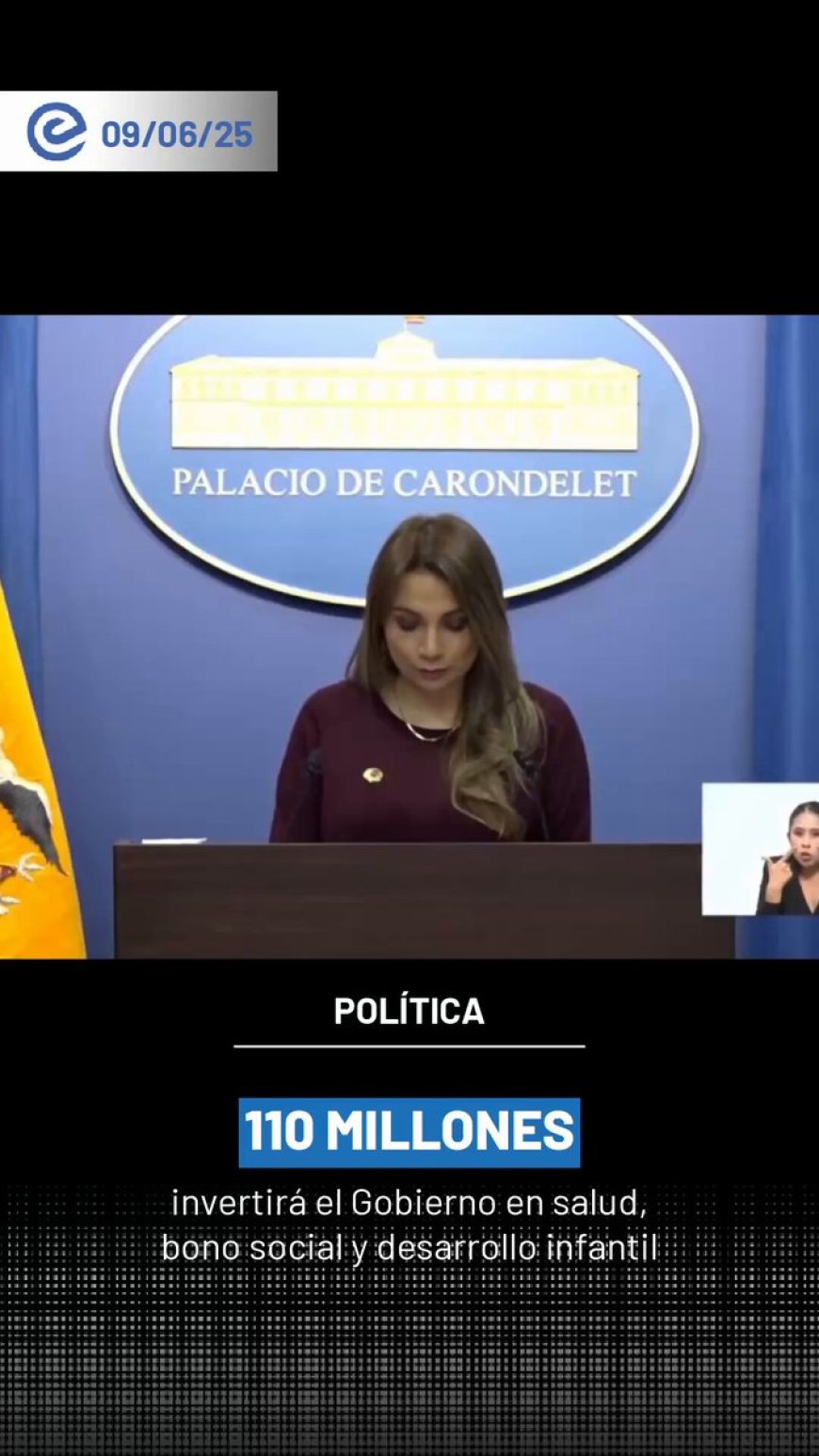 Inversión millonaria para salud, bono social y desarrollo infantil en Ecuador