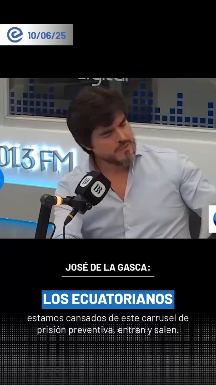 🔵 “La justicia no puede seguir siendo una puerta giratoria”