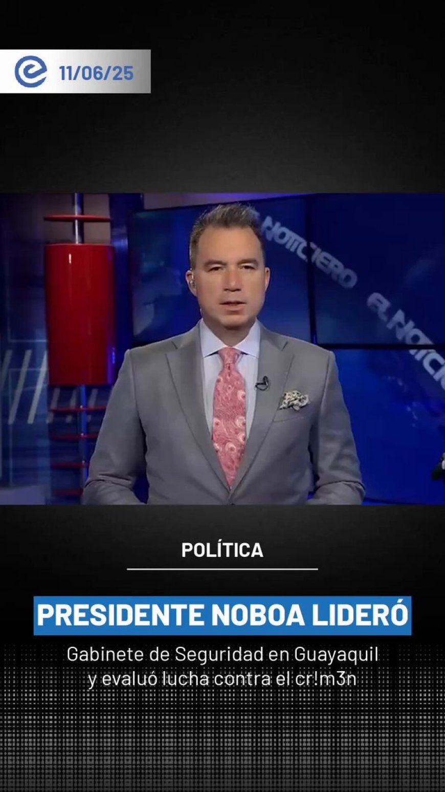 Daniel Noboa lidera Gabinete de Seguridad en Guayaquil