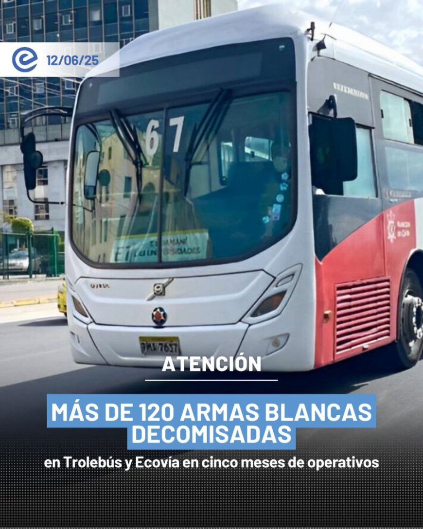 Operativos en Trolebús y Ecovía decomisan más de 120 armas blancas