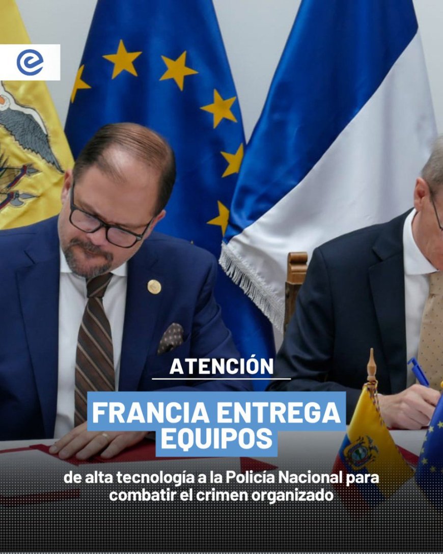 🔵 Tecnología contra el crimen | Francia dona equipos a la Policía Nacional