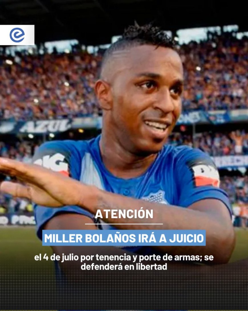 Miller Bolaños enfrenta juicio por tenencia ilegal de arma de fuego
