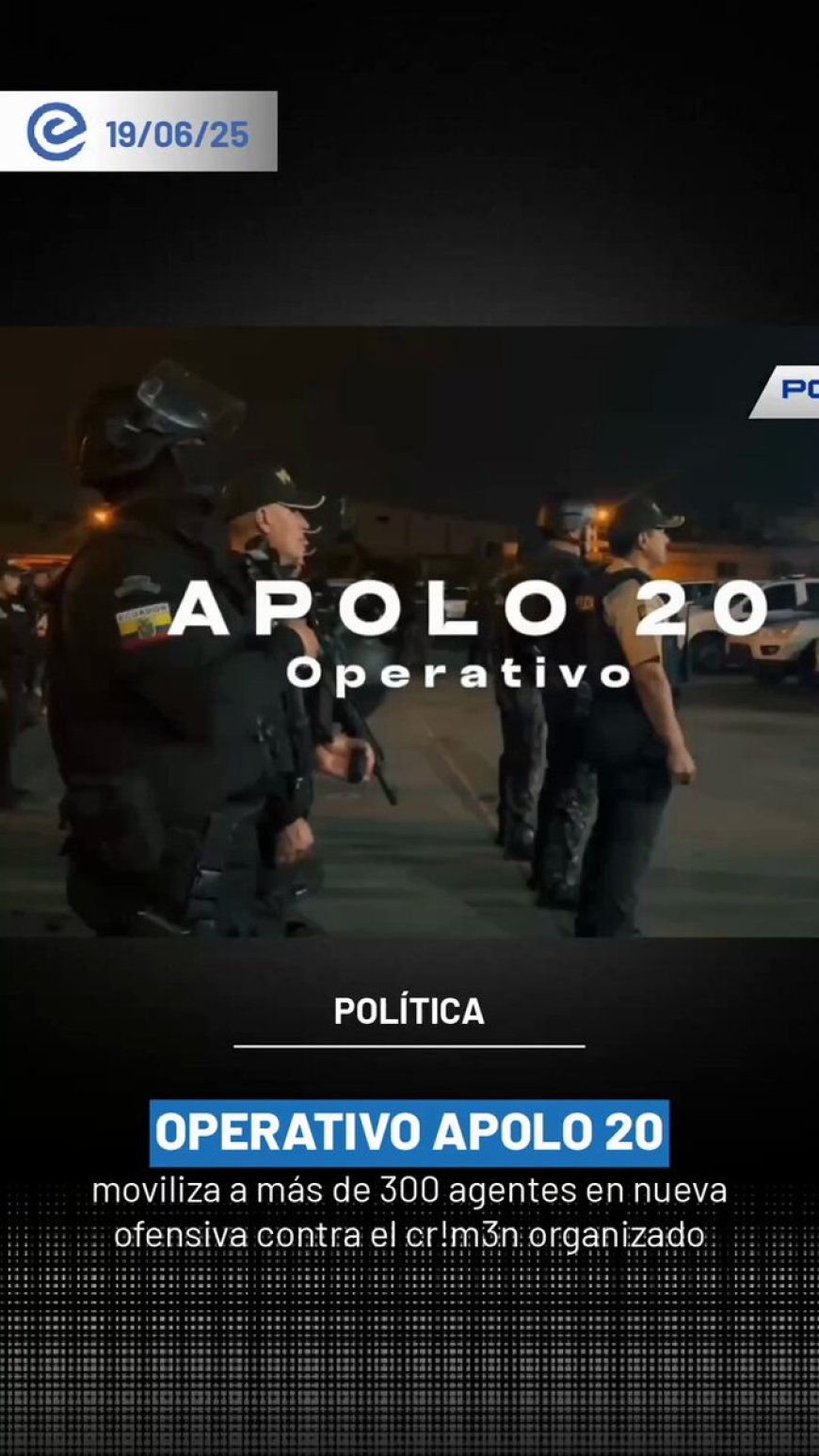 Apolo 20 avanza con fuerza en Durán