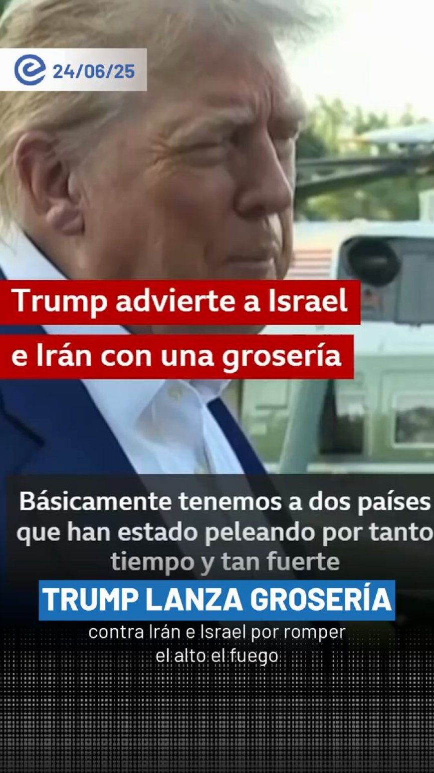 Trump pierde la paciencia: “No estoy contento con ninguno”